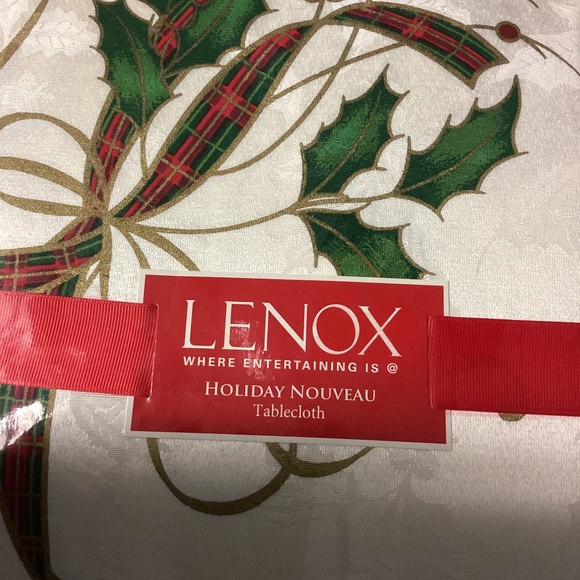 NWT Lenox Holiday Nouveau 60 x 140 Rectangle Tablecloth - Picture 1 of 6